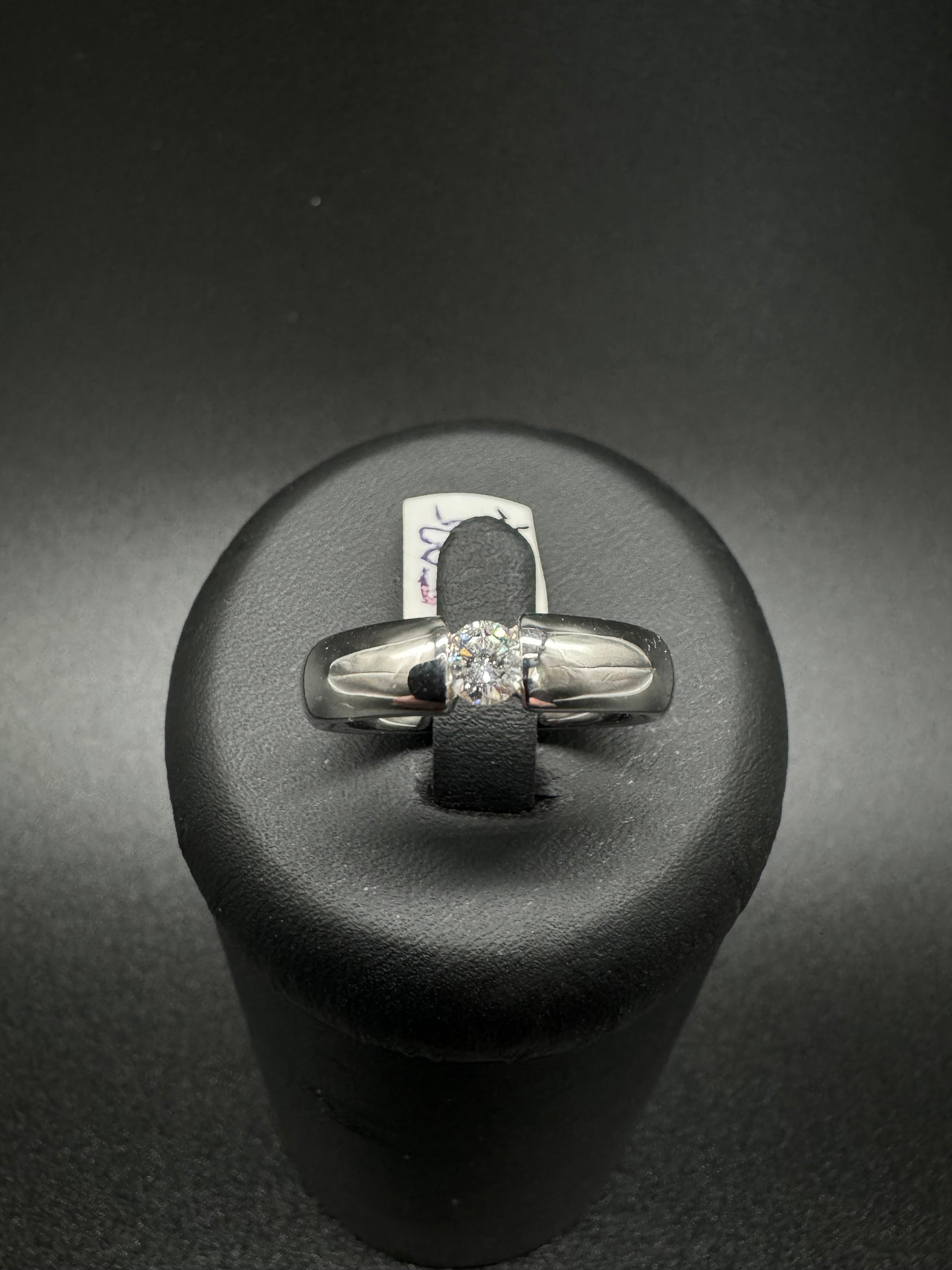 750er Weißgold Ring Gr 53,5 Diamant